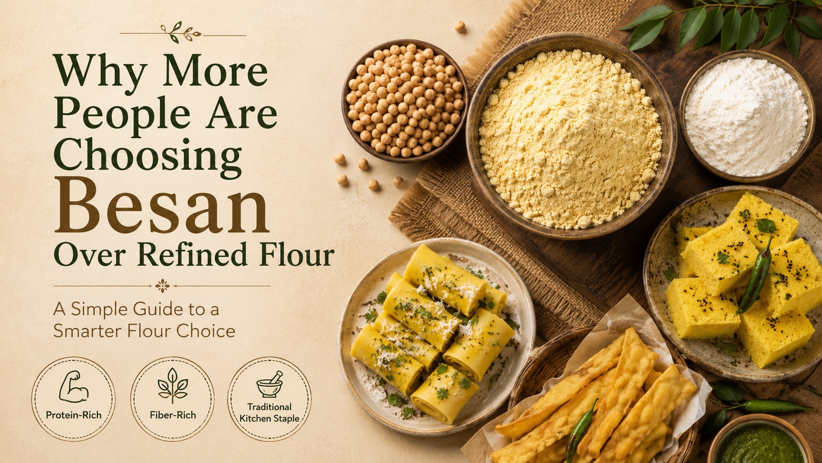 Why More People Are Choosing Besan Over Refined Flour